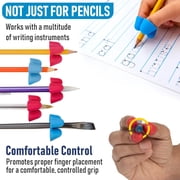 The Pencil Grip Writing CLAW Grip, Medium Size, 12 Count, Red/Blue, for Pencils and Utensils