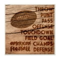 thumbnail image 5 of Stupell  Football Planked Wood Look Wall Plaque Art - 12 x 12, 5 of 5