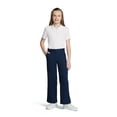 thumbnail image 2 of Wonder Nation Girls School Uniform Wide Leg Pants, Sizes 4-16, 2 of 5