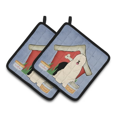

Carolines Treasures BB2778PTHD Dog House Collection South Russian Sheepdog Pair of Pot Holders 7.5HX7.5W multicolor