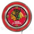 thumbnail image 1 of Blackhawks de Chicago Néon Horloge, 1 of 1