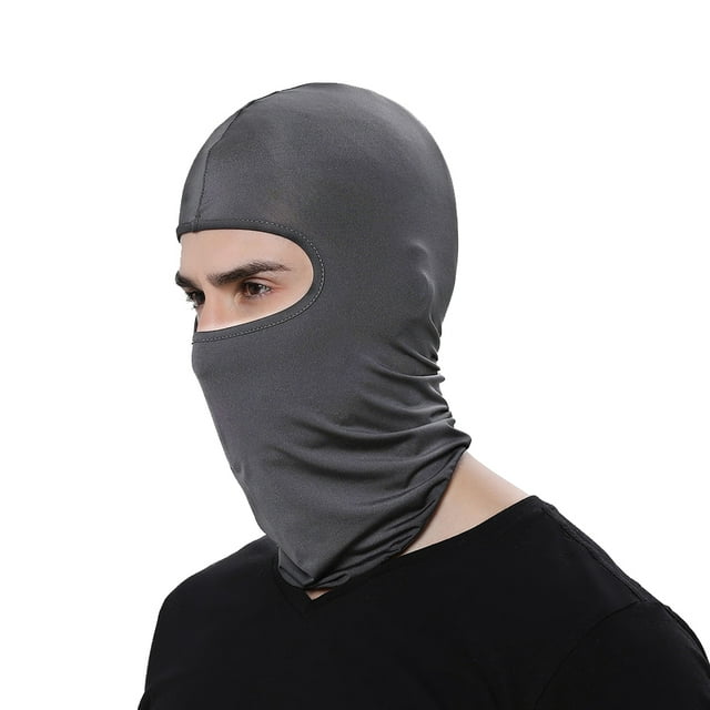 TOPTIE Cagoule d'Été Couvrant Tout le Visage Bandana Protection-Gris Foncé