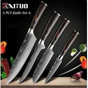 Premium Japanese Chef Knife Set: Laser Damascus Precision and Versatility, Ultimate Kitchen Knife Collection 1-10 Pcs Set with Santoku, Cleaver, and More