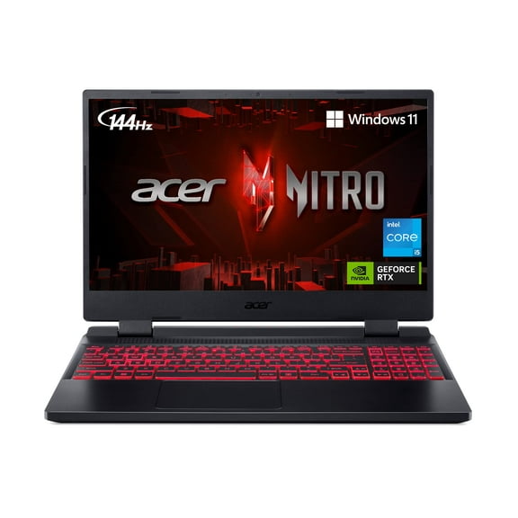 Acer Nitro 5 AN515-58-525P Gaming Laptop |Core i5-12500H | NVIDIA GeForce RTX 3050 Laptop GPU | 15.6" FHD 144Hz IPS Display | 8GB DDR4 | 512GB PCIe Gen 4 SSD | Killer Wi-Fi 6 | Backlit Keyboard