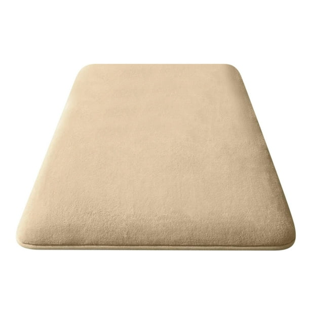 Alfombra de terciopelo de color liso, absorbente, para baño, sala de estar, entrada, antideslizante, de secado rápido, alfombra suave y lavable para baño, dormitorio y cocina.