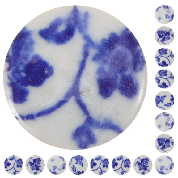 PBPBOX DIY Craft Tiles Blue Ceramic for Cup Decoration and Outdoor Table and Seat 1 Bag