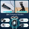 thumbnail image 6 of NICEBAY Electric Razor for Men, Wet/Dry Electric Shaver with Nose Trimmer, LED Display, Travel Lock, Type-C Charging Stand, IPX7 Waterproof, 6 of 9