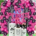 thumbnail image 5 of Bad Bunny Party Decorations Yo Perro Sola Balloon Banner Hot Pink and Black - Balloon Garland Arch Kit with Curtain for Graduation Birthday Anniversary Party Decorations, 5 of 6