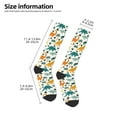 thumbnail image 5 of Balery Dinosaurs and Tropical Leaves Printed Novelty Socks Men's Women's Crew Socks Sports Socks Knee High Socks Cotton Socks Quirky and Cool Socks, 5 of 9