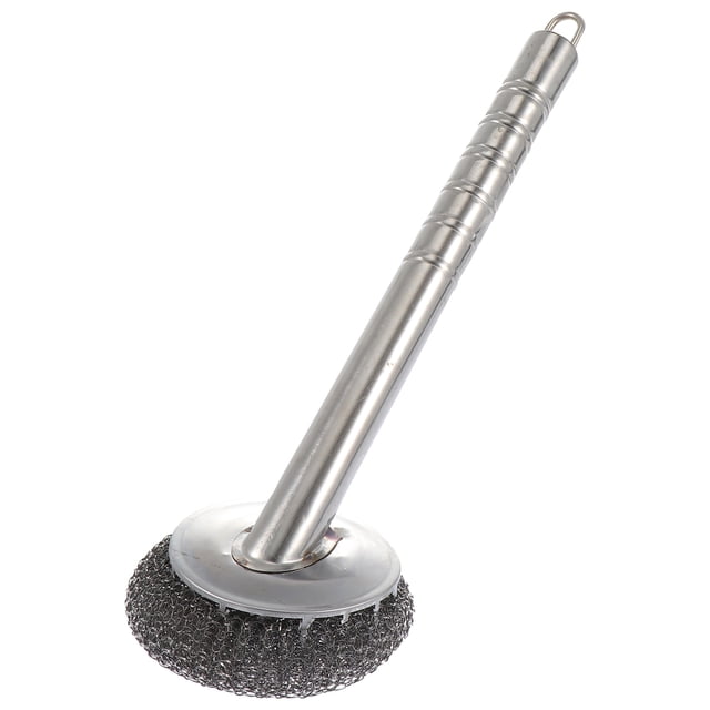Cepillo de limpieza de acero inoxidable 1PC Durable Helper para cocina (Plata)