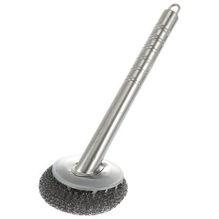 

1Pc Durable Household Helper Stainless Steel Cleaning Brush for Kitchen (Silver)