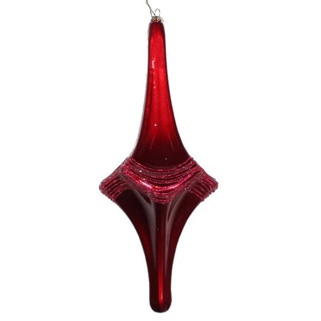Vickerman MT194119D 12 Po. Ornement Wine Candy Glitter Drop