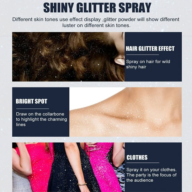 60ml Shiny Glitter Spray Glitter Hairspray Para Mujeres Glitter Powder Makeup Spray Hair And Body Glitter Spray ANGGREK Otros | Walmart en lnea 60ml Shiny Glitter Spray Glitter Hairspray Para Mujeres Glitter Powder Makeup Spray Hair And Body Glitter Spray ANGGREK Otros | Walmart en lnea