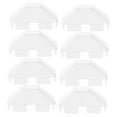 thumbnail image 6 of 8pcs Fence Top Covers Flat Fence Covers Flat Fence Replacement Caps Flat Fence Cap Part Pvc Post Caps Guardrail Post Cover, 6 of 8
