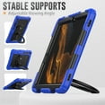 thumbnail image 5 of for Samsung Galaxy Tab S8+ Plus/S7 FE/S7+ Plus Case 12.4 inch, 360 Rotating Shockproof Cover with Stand, Handle, Shoulder Strap (SM-X800/T730/T970), Blue, 5 of 7
