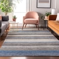 thumbnail image 7 of Addison Rugs Mayfield Premium Machine Washable Transitional Stripes Denim Rectangle Rug, 2'6" X 3'10" Machine Washable Transitional Stripes Denim Oversized Sherpa Throw Blanket, 7 of 7