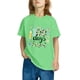 thumbnail image 5 of Fiudx Camiseta para Niños, Mezcla de Poliéster Suave, Cuello Redondo, Manga Corta, Cómoda, Uso Diario Informal, Estilo Niño/Niña, Lavado a Mano., 5 of 7