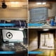 thumbnail image 3 of Luces LED interiores de 12 V para techo de autocaravana, luz LED blanca natural de 12 V y 6 W, luz doble con interruptor para autocaravana, caravana, barco, paquete de 2, 3 of 5