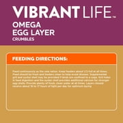 Vibrant Life Omega Egg Layer Crumble, 40 lb Bag