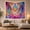 Luminous Hands, variant on Meditating Woman with Rainbow Lotus in Watercolor Fields, Calming Psychedelic for Yoga Lovers, Mandala Wall Art Decor, Housewarming Gift, Tapestry Wall Hanging for Meditation Room and Yoga Room