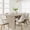 Grey, variant on Bingirl Large 70-inch Oval Dining Table for 6 - 8 People: Thick, Sturdy Wooden Base, Ideal for Kitchen, Living Room, or Office (Grey)
