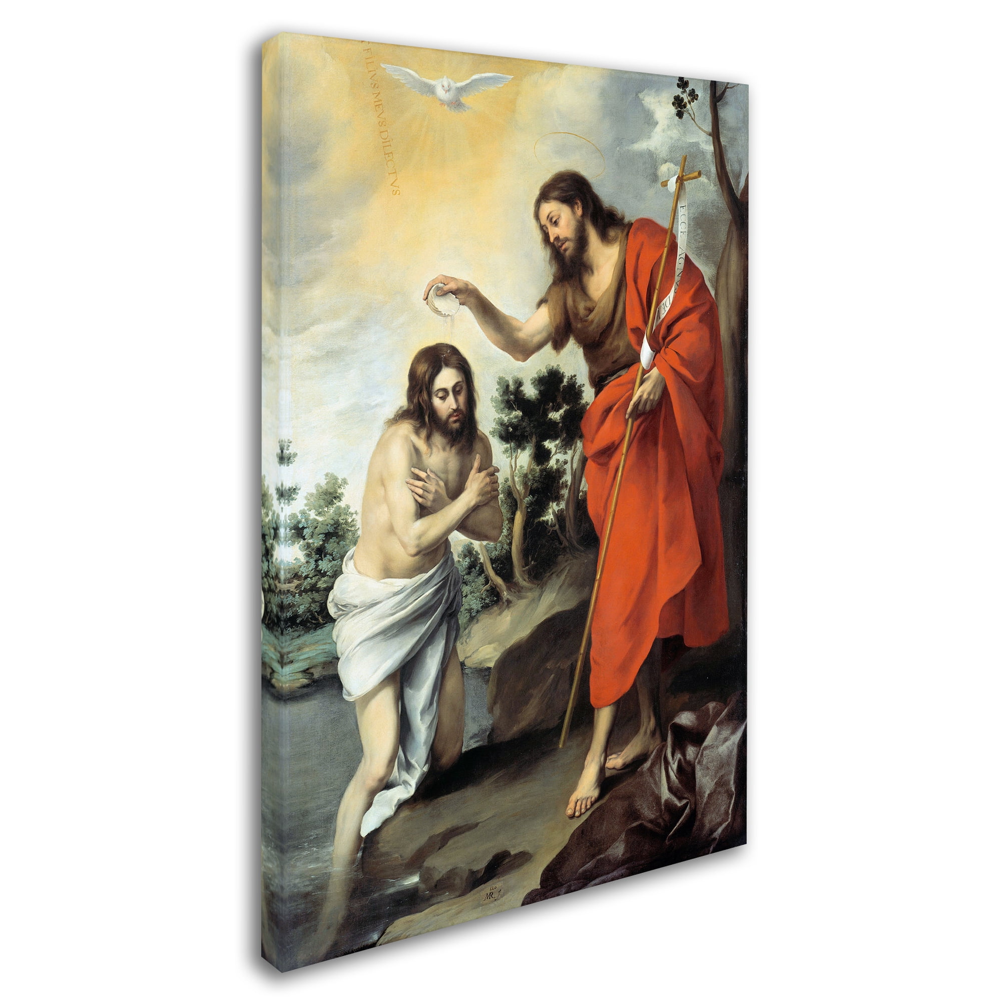 Bartolome Murillo 'The Baptism Of Christ' Canvas Art