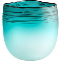 Cyan lighting - Kapalua - Vase-9.25 Inches Tall and 8.75 Inches Wide - Cyan