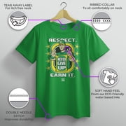 WWE John Cena Respect Earn It Boys Graphic Tee, Kelly Green, Medium
