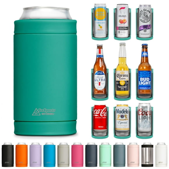 Enfriador Isotérmico para Latas DUALIE 3 en 1 para Latas de 355 ml Turquesa