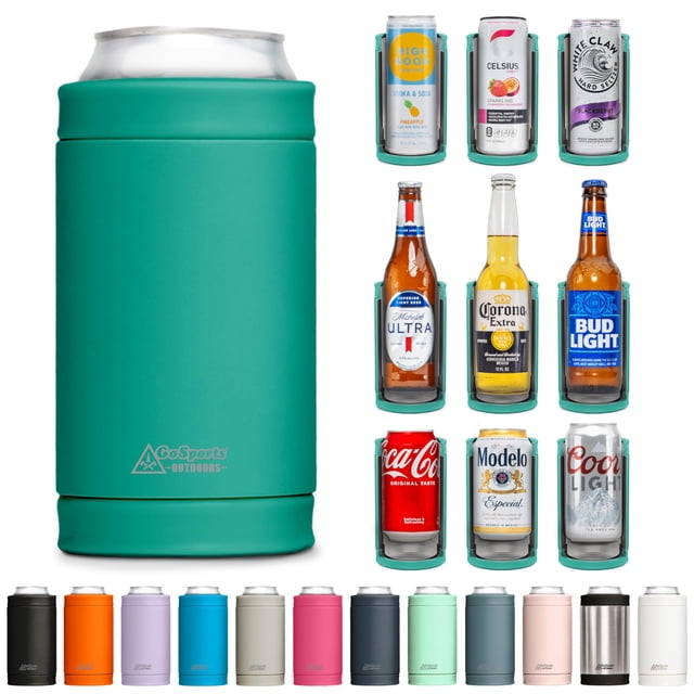 Enfriador Isotérmico para Latas DUALIE 3 en 1 para Latas de 355 ml Turquesa