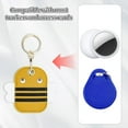 thumbnail image 4 of Leather Keychain Case Holder for Apple Airtag,Protective Air Tag Cover with Keychain Ring,Anti-Scratch Airtags Case for Keys, 4 of 6