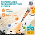 thumbnail image 5 of Loheer Steam Cleaner, Pressurized Handheld Steam Cleaner for Home with 2pcs Accessories, Multi-Surface & Powerful Home Use Steamer for Cleaning, Car, Bathroom, Shower, Window, Grime, Grease, 5 of 6