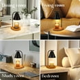 thumbnail image 4 of Aimoptg Home Decor Candle Warmer Lamp with 2 Bulbs, Black, 4 of 5
