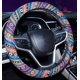 thumbnail image 2 of Funda para volante de coche de lino rugoso, estilo vintage, moderna y única., 2 of 4