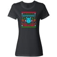 thumbnail image 3 of Inktastic I Want a Hippopotamus for Christmas Pixelated Ugly Sweater Women's T-Shirt, 3 of 5