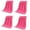 Dark pink, variant on 4 Piece Super Absorbent Quick Dry Hair Towel Thickened Design Sports Gym Towel For Fast Drying And Gentle Scalp Care