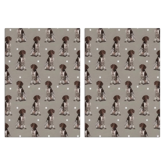2 Pcs Funny Kitchen Towels,German Shorthaired Pointer Microfiber Dish Towels,Kitchen Tea Towels,Kitchen Towel Set (18" X 26")