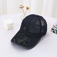 thumbnail image 2 of Baseball Cap with Solar Fan,Rechargeable Mesh Breathable Cooling Sun Hat for Outdoor Fishing Gardening Work, 2 of 5