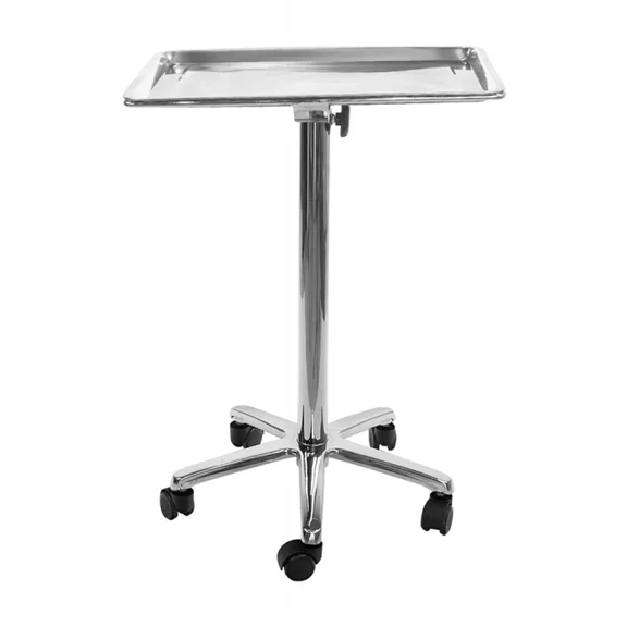 SKINACT Stainless Steel Salon Tray On Wheels
