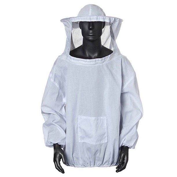 Chaqueta de algodón transpirable de primera calidad con velo redondo, chaqueta de apicultor profesional con cremalleras de latón