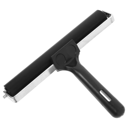 Luxshiny Versatile Black Silicone Glue Roller for Printmaking and Artistic Projects