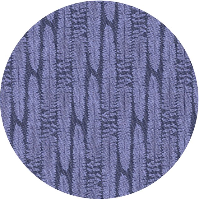 Ahgly Company Machine Washable Indoor Square Transitional Deep Periwinkle Purple Area Rugs, 3' Square