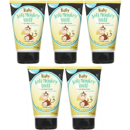 5 Pack Baby Anti Monkey Butt Diaper Rash Cream w Calamine 3 Oz