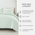 thumbnail image 6 of Noble Linens 2-Piece Mint Duvet Cover Set, Twin/Twin XL, 6 of 9