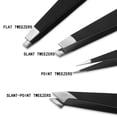 thumbnail image 7 of Professional Tweezers - Stainless Steel Slanted Eyebrow Hair Remover, Precision Beauty Tool for Facial Hair, Endogenous Hair, and Blackhead Extraction (Including Suitcase), 7 of 7