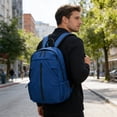 thumbnail image 1 of Large Capacity Nylon Travel Backpack with Handle, Durable Multi-Compartment Commuting Bag, Comfortable Shoulder Straps Daypack for School Work Travel Daily Use, 1 of 6