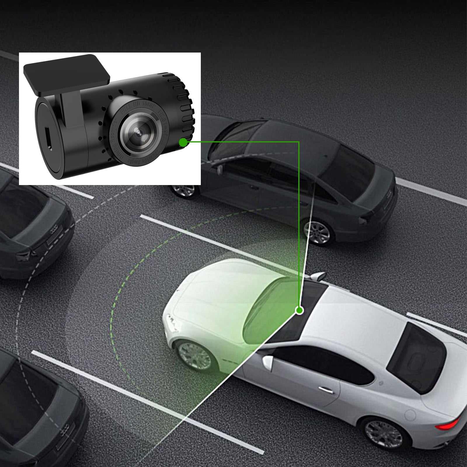 1080P HD Car DVR Dash Vehicle Camera Video Recorder Cam Night Vision 5MP sensor 