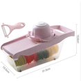 thumbnail image 2 of Bearachild Mandoline Slicer Cortador de verduras Patata Cebolla Zanahoria Rallador Picador Cocina y Comedor rosado Bearachild JJ18675-02, 2 of 6