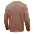 thumbnail image 3 of Gibobby Sudaderas hombre Sudadera de vellón de manga larga con cuello redondo para Hombre(Caqui,XG), 3 of 4