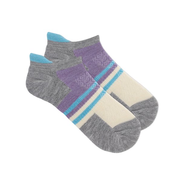 Ozark Trail Women's Merino Wool Blend No Show Tab Hiking Socks, 1 Pack